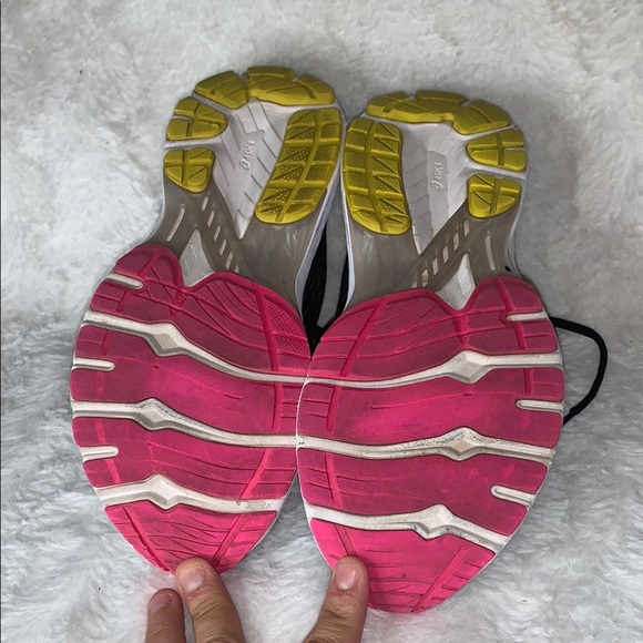 ASICS Women's Black and Pink Running Shoes - Picture 9 of 9